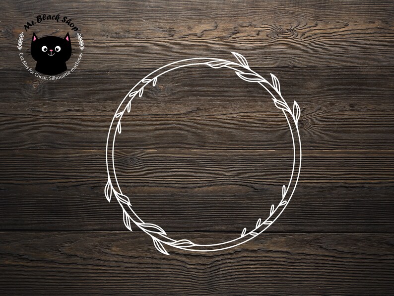 Download Laurel wreath svg Monogram wreath svg Floral wreath svg | Etsy