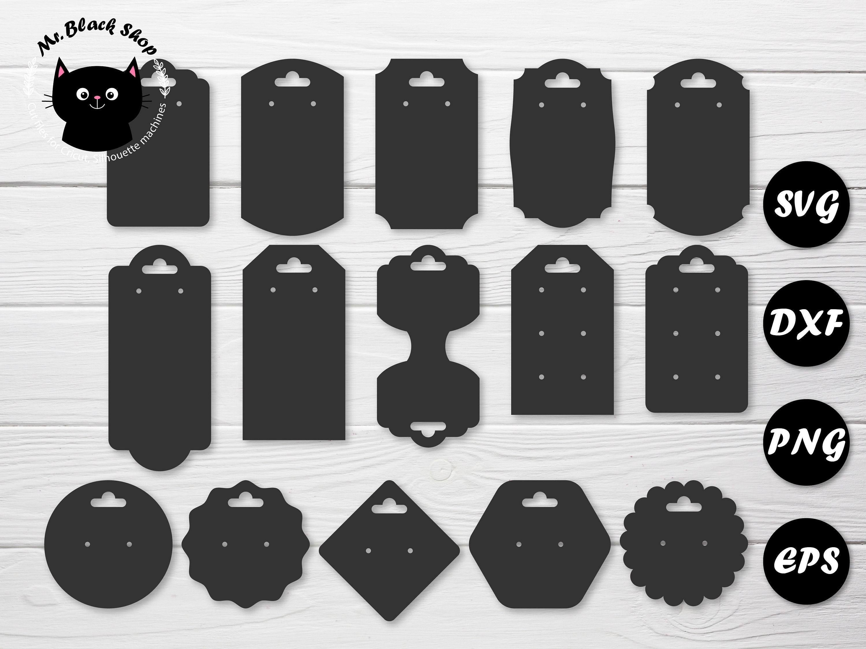 Earring cards svg bundle Jewelry display svg Earring holder Etsy