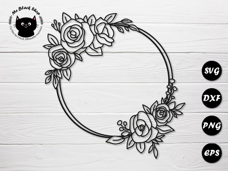 Download Floral Frame Svg Png Circle Monogram Svg Hand Drawn Flower Wreath Svg Floral Border Svg Wedding Sign Svg Floral Svg Cut Files For Cricut Clip Art Art Collectibles Puzzles Design Media De