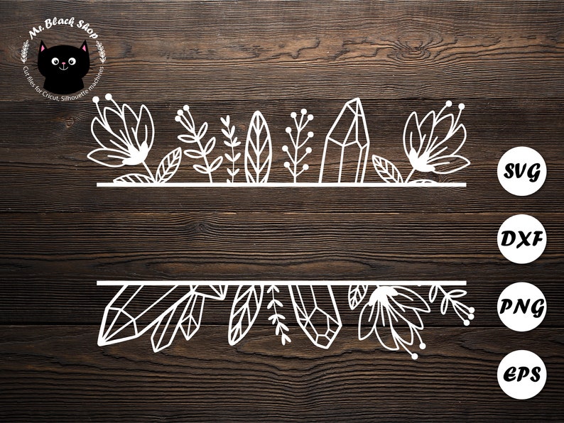 Free Free 329 Flower Split Monogram Svg SVG PNG EPS DXF File