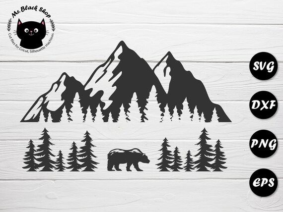 Free Free 90 Mountain Bear Svg SVG PNG EPS DXF File