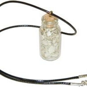 Bottle Enchantments Protection White Sage Magical Herbs Meditation Necklace image 1