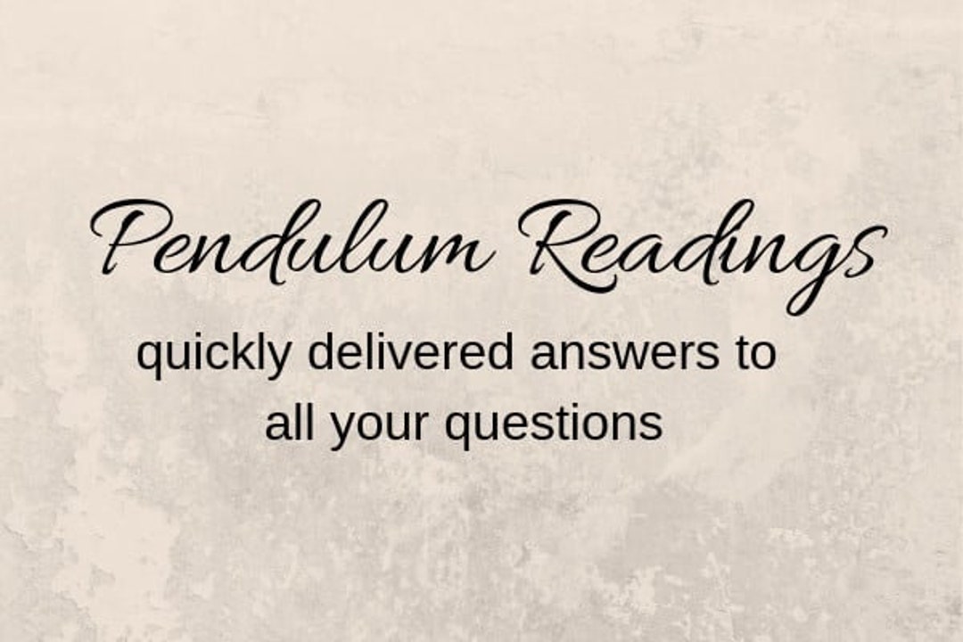 Divination Reading - Pendulum Readings - Sample - 1 Question - YES OR ...