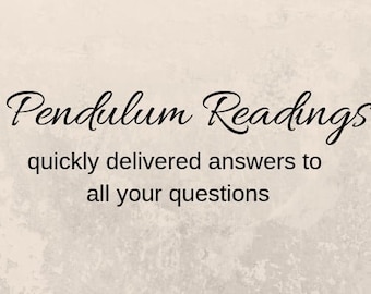 Divination Reading - Pendulum Readings - Sample - 1 Question - YES OR NO Questions