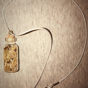 Bottle Enchantments Sweet Dreams Hibiscus Relaxation Sleep Aid Magical Herbs Meditation Necklace image 4