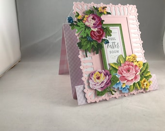 Get Well 3D Easel Card