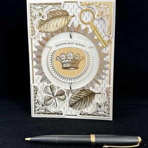 3D Masculine Spinner Generic or Birthday Card