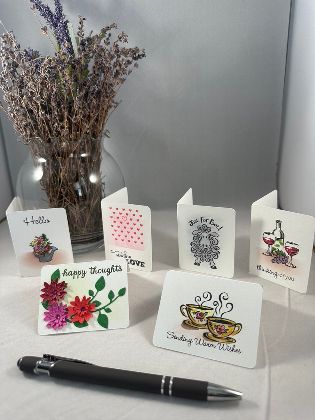 Mini Note Cards - Lunchbox Cards - Set of 6 Cards - Etsy