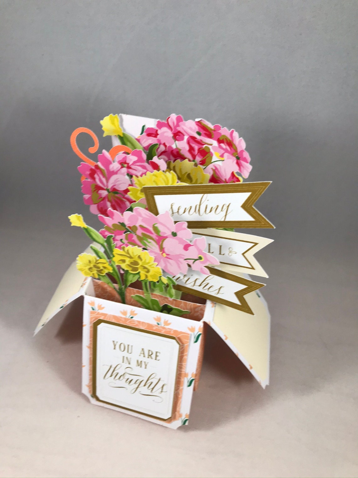 3D Get Well Pop up Card - Etsy