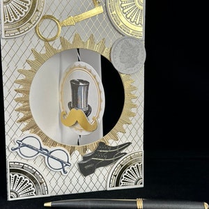 3D Masculine Spinner Generic Card