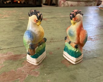 Made in Occupied Japan, parrot salt and pepper shakers