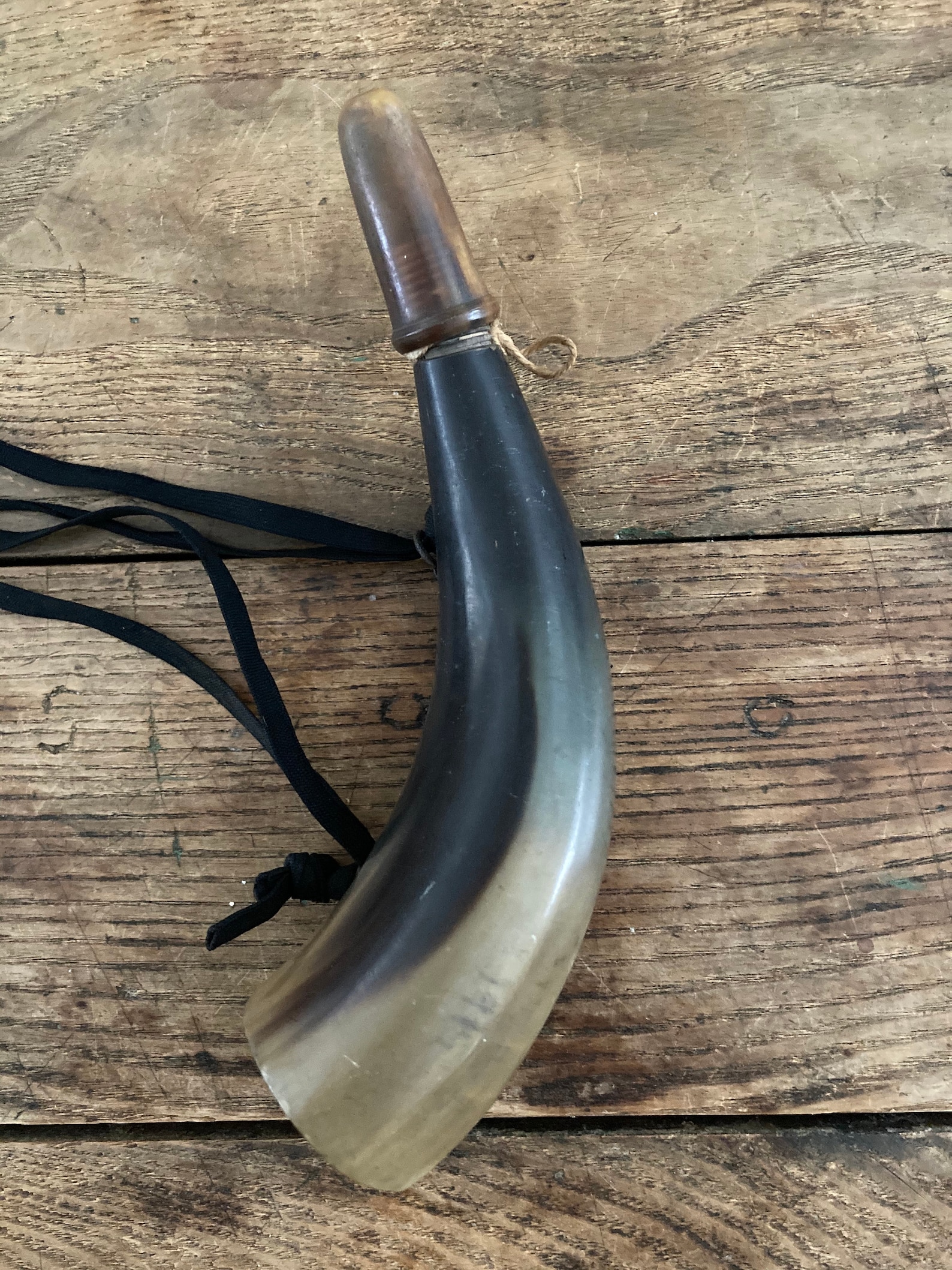 Vintage hunting horn made from a cow's horn Etsy