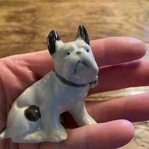 Cutest porcelain Frenchie figurine