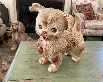 Vintage Mobley Squeaky dog with sleeping eyes