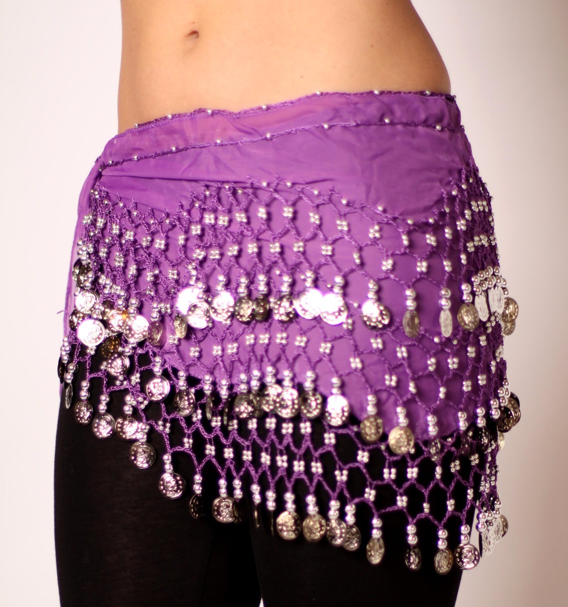 Hand Made Hip Scarf Great for Zumba Fitness Classes and Belly Dancing
