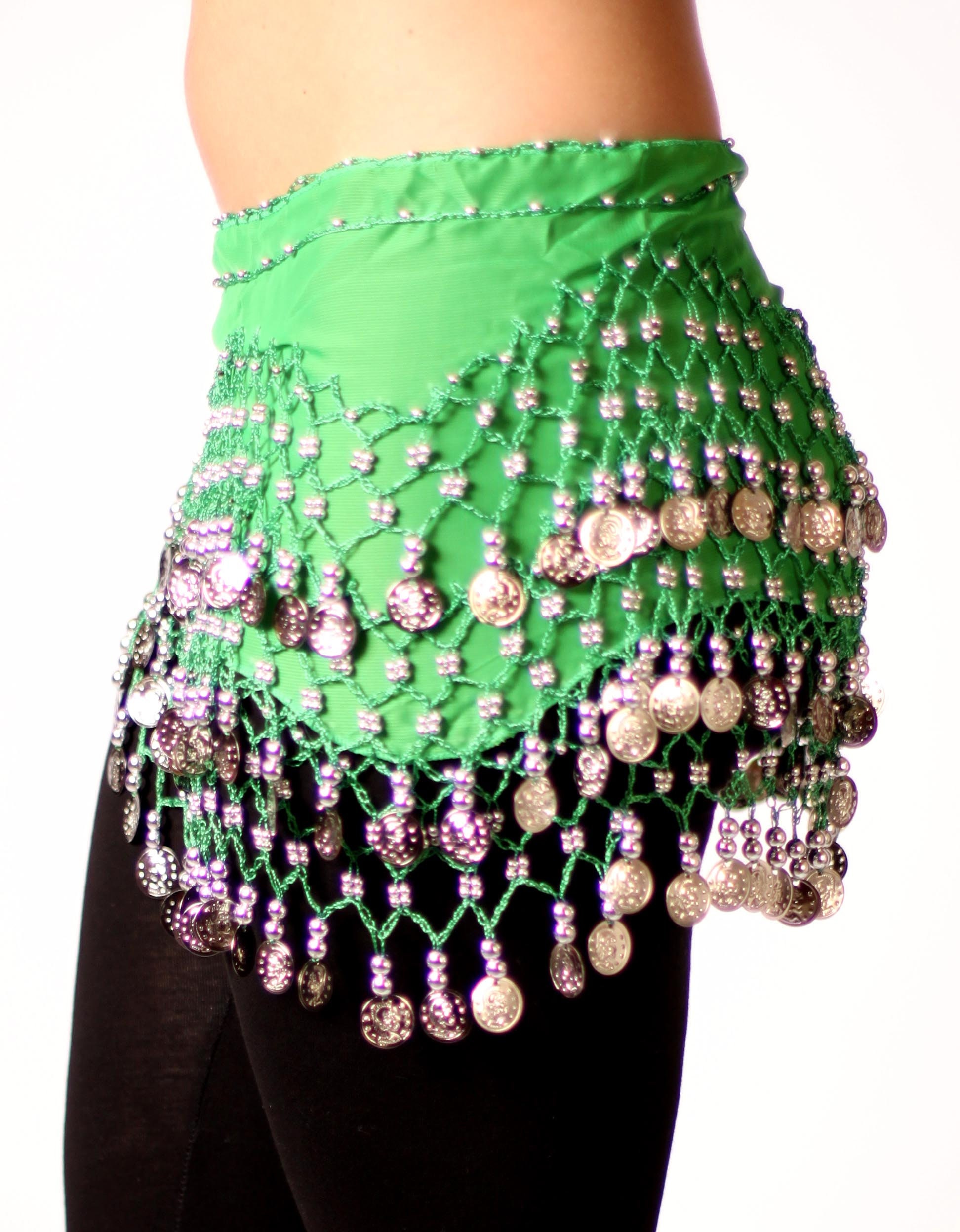 Hand Made Hip Scarf Great for Zumba Fitness Classes and Belly Dancing Coin Skirts With FREE
