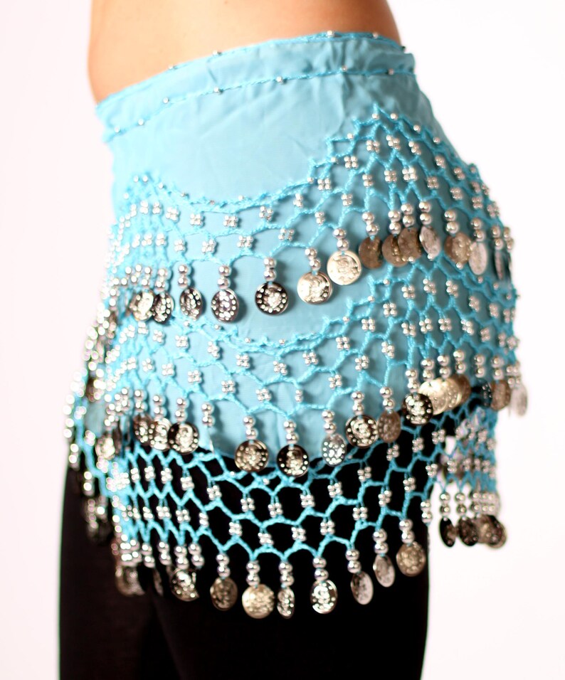 Hand Made Hip Scarf Great for Zumba Fitness Classes and Belly Dancing