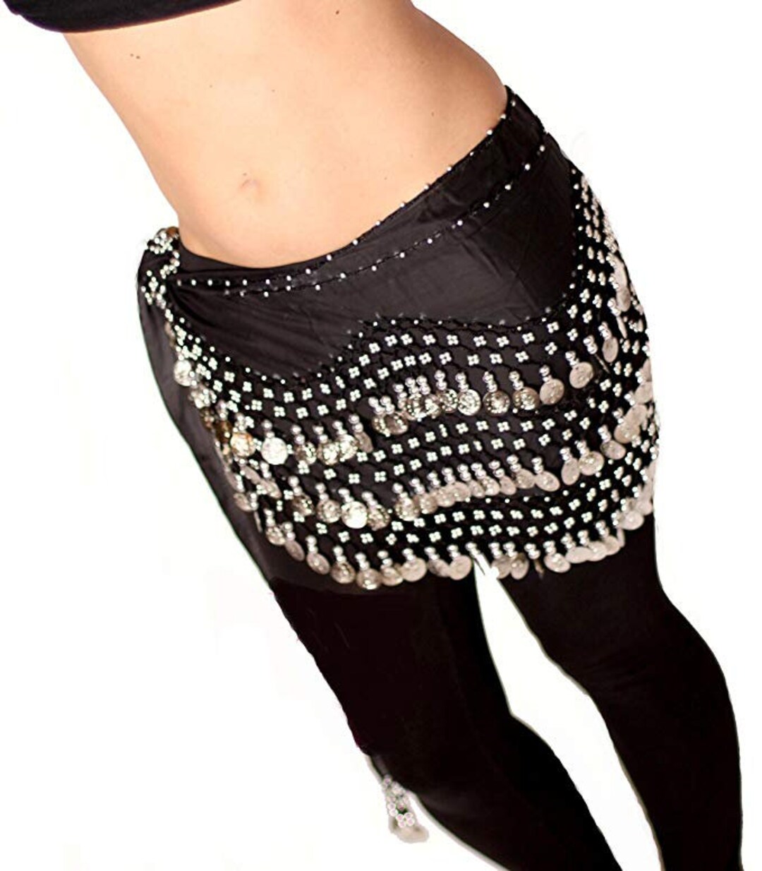 Hand Made Hip Scarf Great for Zumba Fitness Classes and Belly Dancing Coin Skirts With FREE