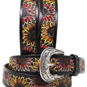 Customized Personalized Customized Heavy Duty Western Hand Tooled Full Grain Leather Belt or Replacement Guitar Shoulder Strap FK26
