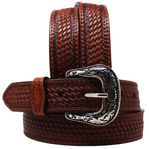 Personalized Customized Heavy Duty Western Hand Tooled Full Grain Belt Removable Buckle Men Women Girl Boy BeltRS09