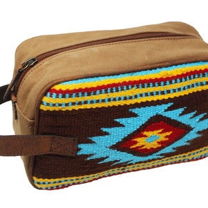Bolso de viaje de lona personalizado con cremallera, para artículos de tocador, cosméticos, de lana, estilo occidental, regalo de Navidad 03