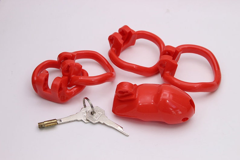 3D Printed Male Chastity Device 4 sizing rings included | Etsy