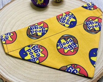 Creme egg Dog bandana, Easter dog collar bandana, Easter over the collar dog bandana, bandanas