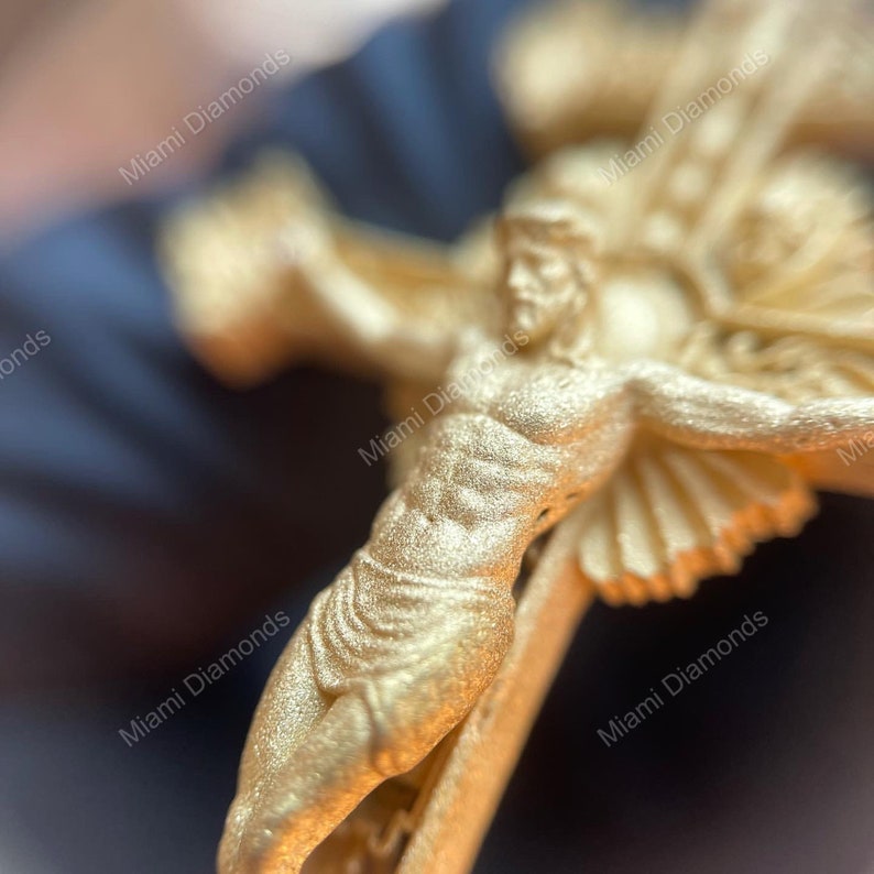 Jesus Cross Pendant Religious Pendant VVS Moissanite Hip Etsy