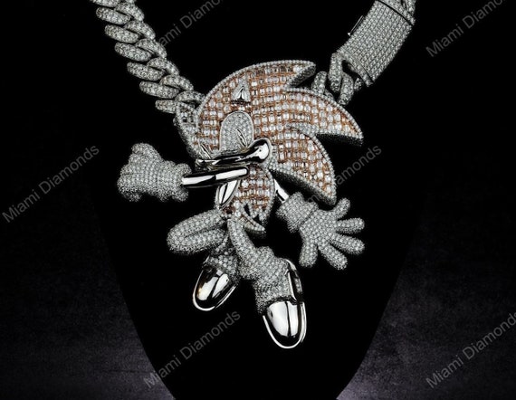 Custom Cartoon Pendant VVS Moissanite Diamond