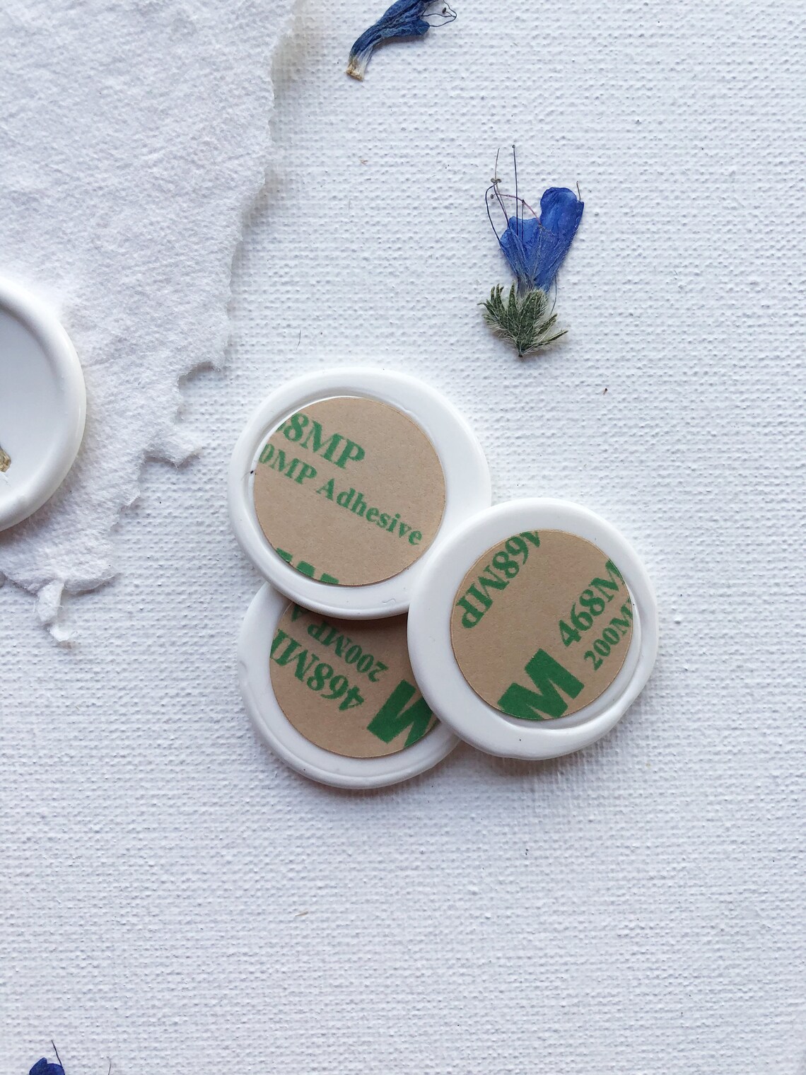 Selfadhesive sealing wax impressions with a dry flower Etsy