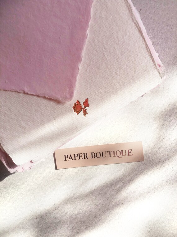 Mel Handmade cotton envelopes with uneven edges