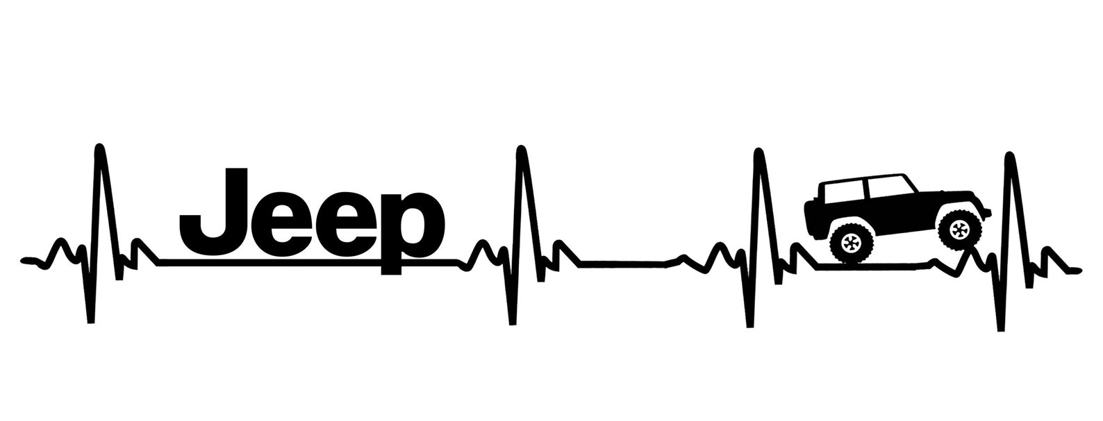 Jeep Heartbeat EKG Custom Printed Mug Etsy