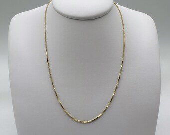 10K Box Chain, Gold Box Chain, Gold Chain Link, Box Chain Link, Gold Necklace, 10k Layering Chain, 10KT Gold Chain, Gold Chain 10K