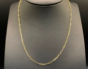 Collana Unisex Catena Maglia Fune Piena In Oro Giallo 48 Cm - Foto 3