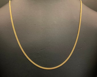 10K Miami 2mm Cuban Chain, Gold Miami Chain, 10K Gold Cuban Link, Gold Cuban Necklace, Miami Cuban Link, Mens Cuban Link, Womens Cuban Link