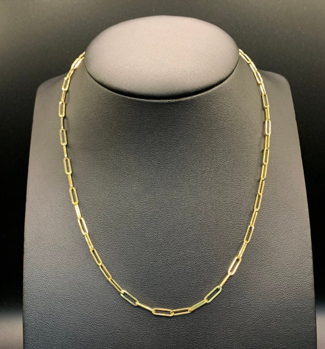 Gold necklace paperclip Clearance