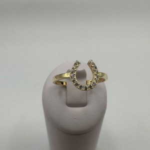 10K Gold Horseshoe Ring, Gold Horseshoe Ring, Horseshoe, Gold Ring, Stackable Ring, Gold 10K Ring, Horseshoe Ring, Goodluck Ring