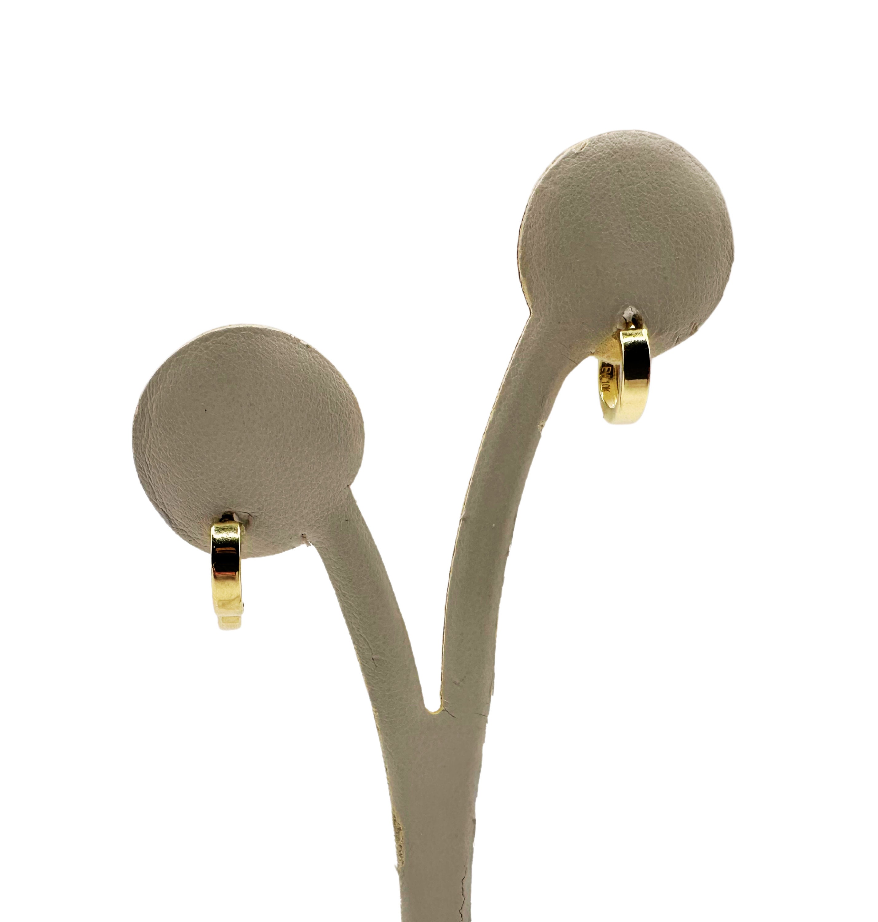 Gold Huggie Hoops, 10K Gold Huggie Hoops, Gold Earrings, Minimalism Earrings, Plain Gold Hoops, Real Gold Hoops, Huggie Hoops
