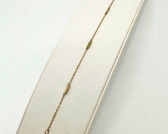 10K Gold Bracelet, Fancy Bracelet, Rectangle Shape Bracelet, Stacking Bracelet, Layering Bracelet, 10K Bracelet, Statement Bracelet