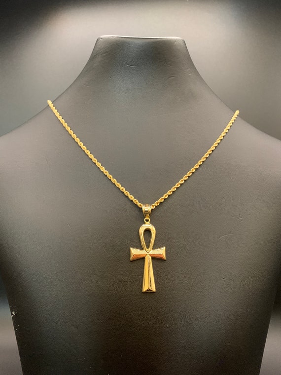 10K Gold Ankh Pendant Gold Ankh Pendant 
