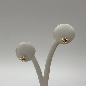 Aretes de nudo de oro, Aretes de nudo de oro de 10 quilates, Aretes de oro, Aretes de nudo, Aretes de nudo, Aretes de oro de fantasía