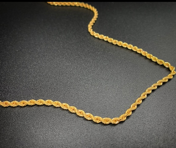 Rope design gold sale chain