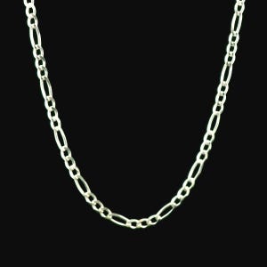 3mm Silver Figaro Chain, 925 Figaro Chain, Silver Chains, 925 Figaro, Figaro Necklace, Silver Figaro Necklace, Layering Chain, 925 Chain