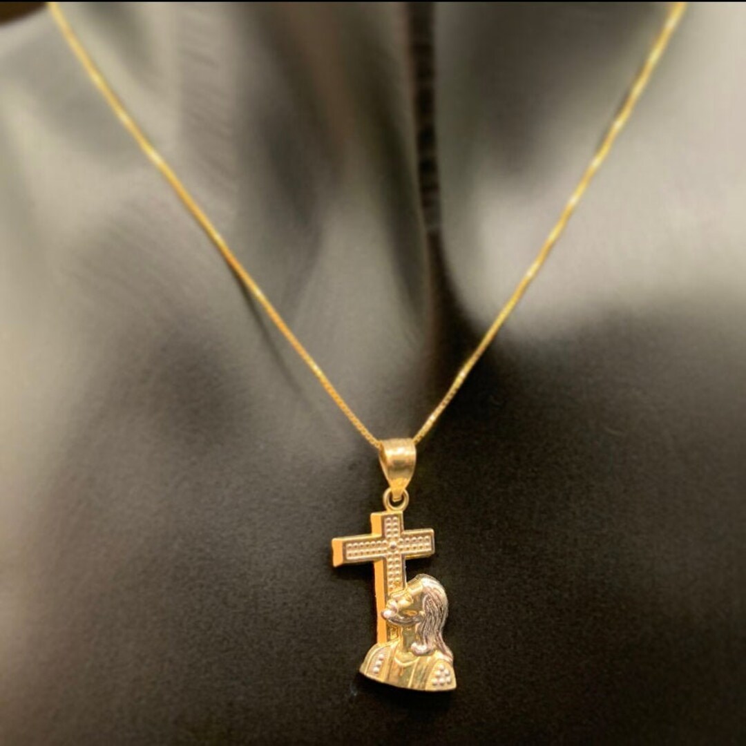 Gold jesus cross pendant Clearance