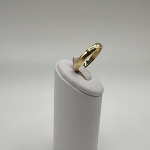 10K massief gouden trouwring, 3,16 mm trouwring, gouden bandring, 10K gouden band, gouden trouwring dames, gouden herentrouwring