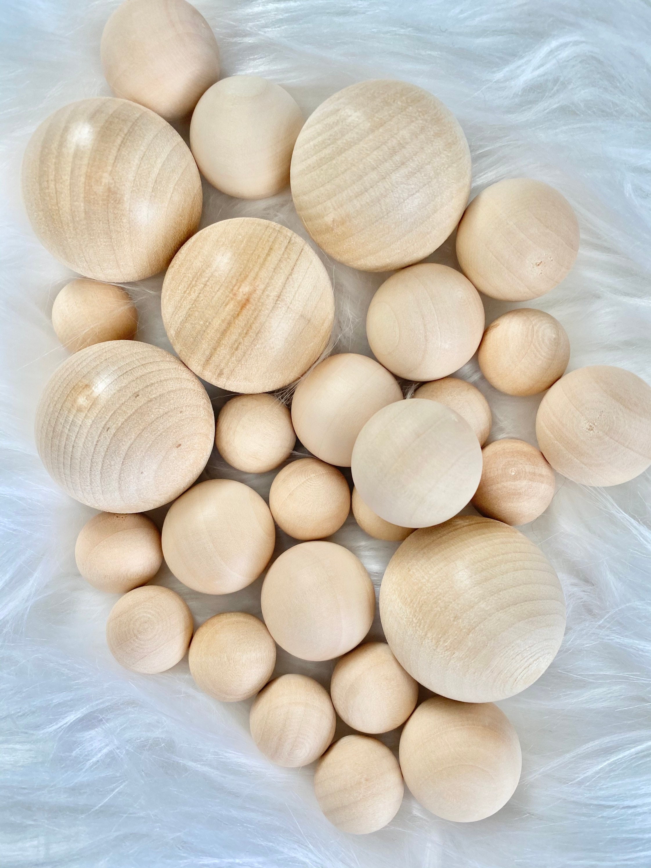 Wholesale Natural Wooden Round Ball 
