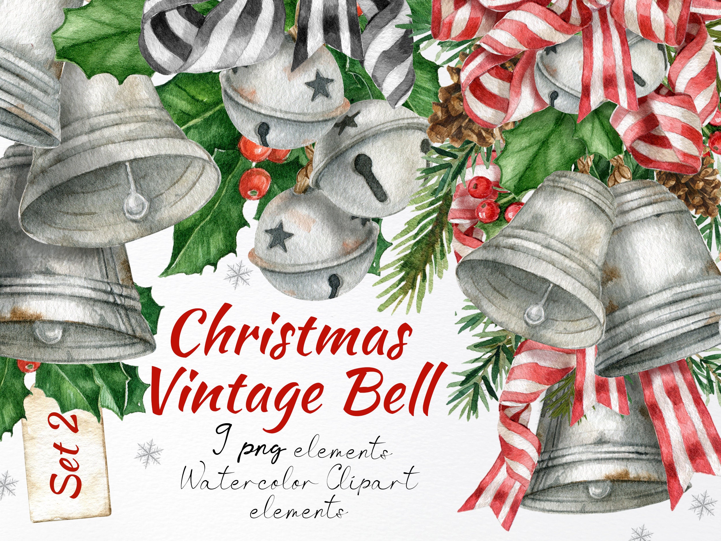 HD Two Silver Christmas Decorated Bells PNG  Christmas bells, Silver  christmas, Silver bells