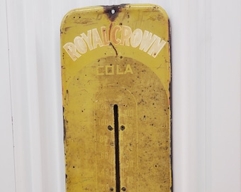 Vintage Royal Crown Cola Thermometer, 1940's Era Advertising, RC Cola, Soda Advertising, Original Authentic Advertising
