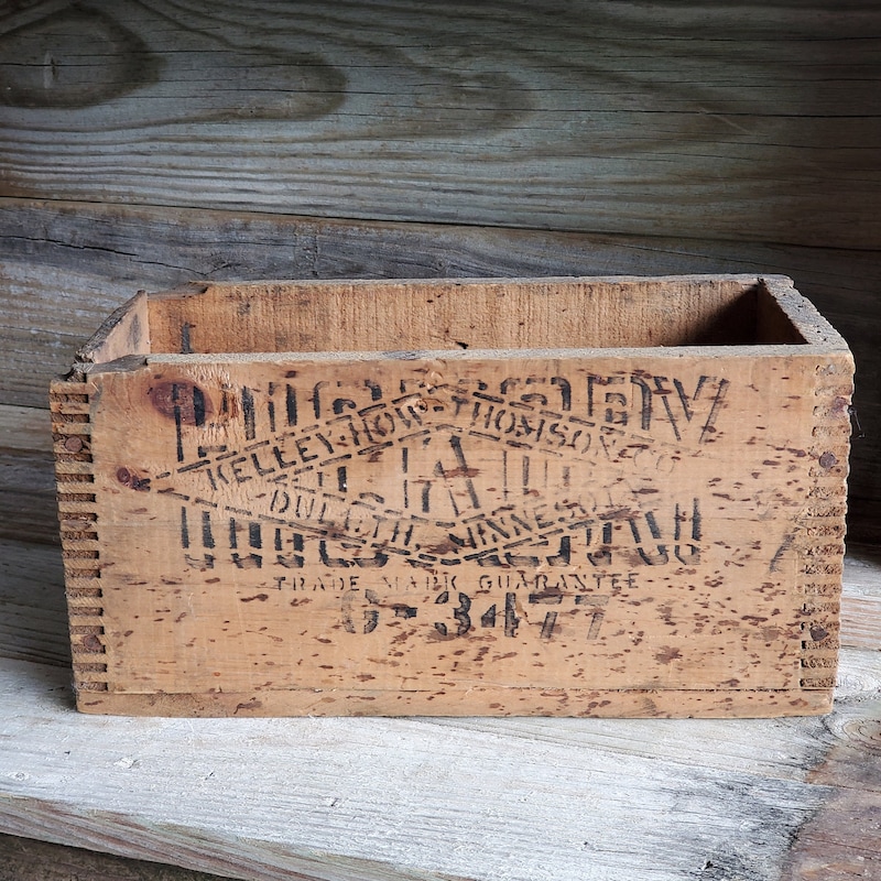 Wood Crate - Etsy
