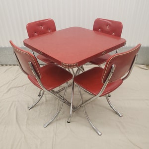 1950s formica kitchen table and chairs deals